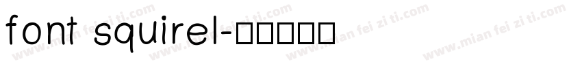 font squirel字体转换